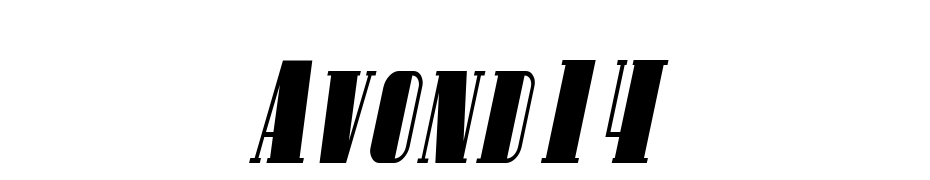 Avondale SC Cond Italic Font Download Free